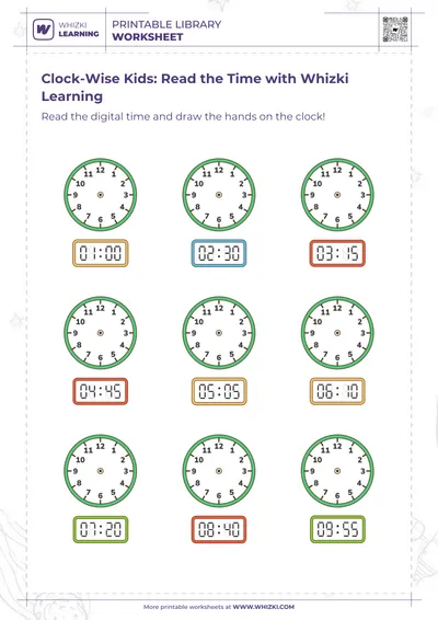 Clock-Wise Kids: Read the Time with Whizki Learning