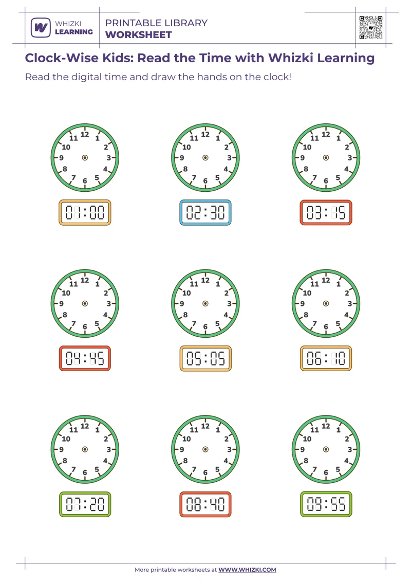 Clock-Wise Kids: Read the Time with Whizki Learning
