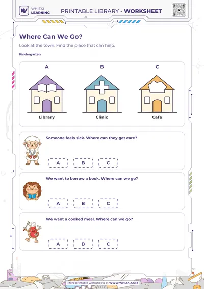 Community Helpers Kindergarten Worksheet
