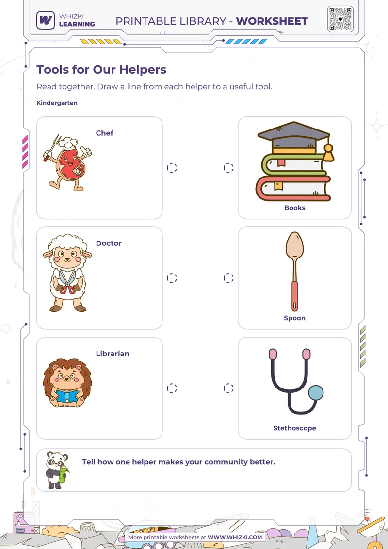 Community Helpers Kindergarten Worksheet