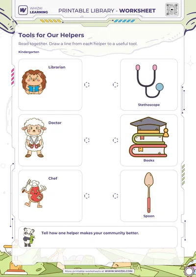 Community Helpers Kindergarten Worksheet
