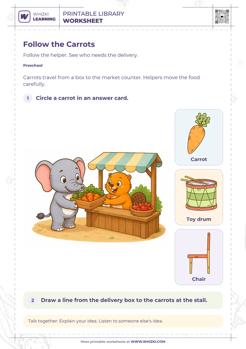 Community Helpers Picture Match Worksheet