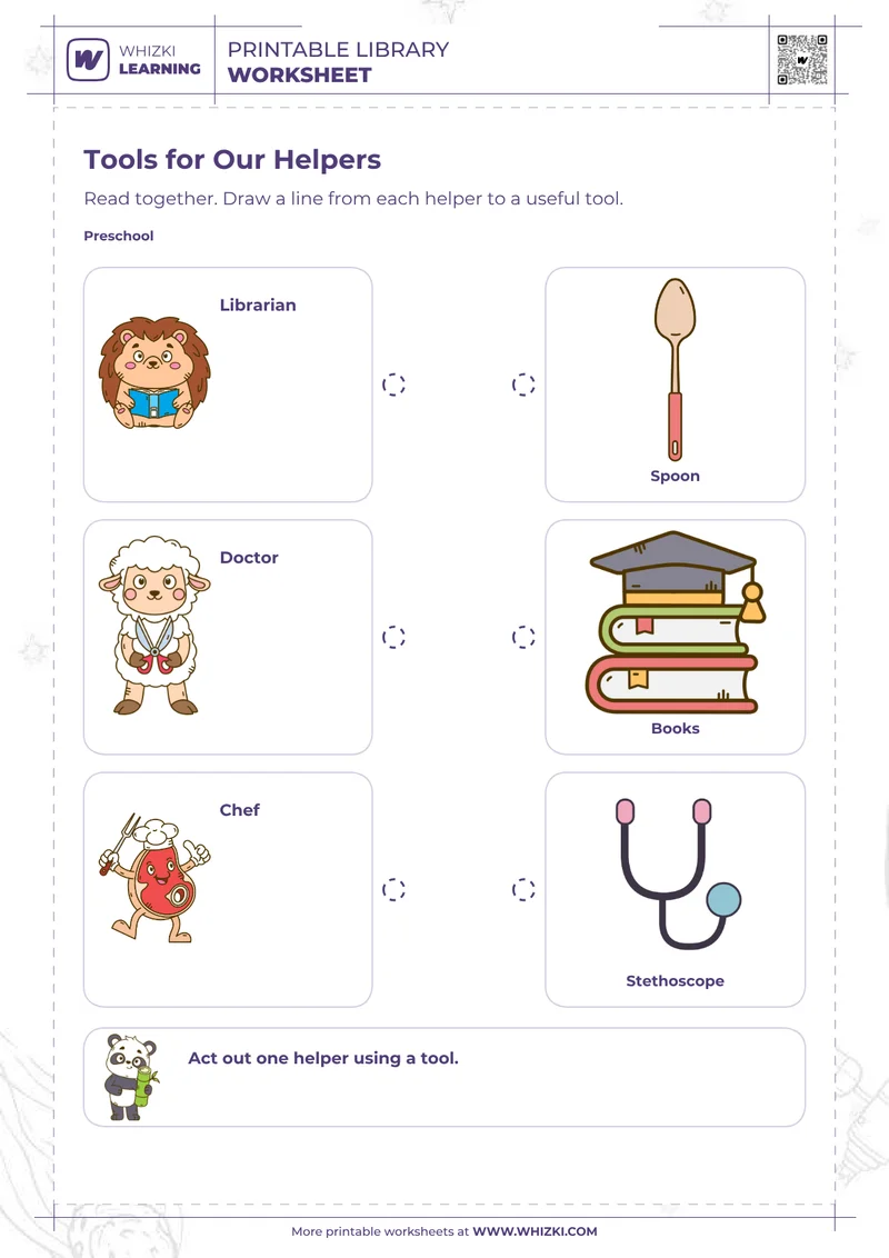Community Helpers Preschool Worksheet