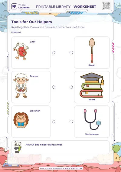 Community Helpers Preschool Worksheet