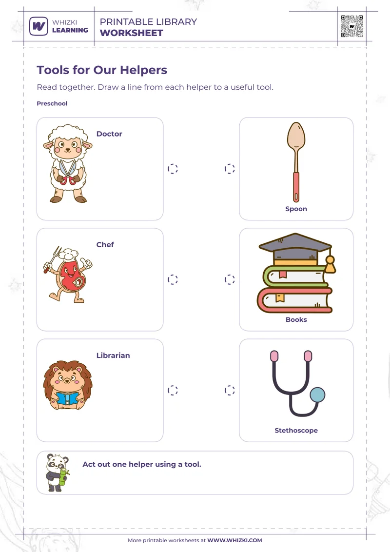 Community Helpers Preschool Worksheet