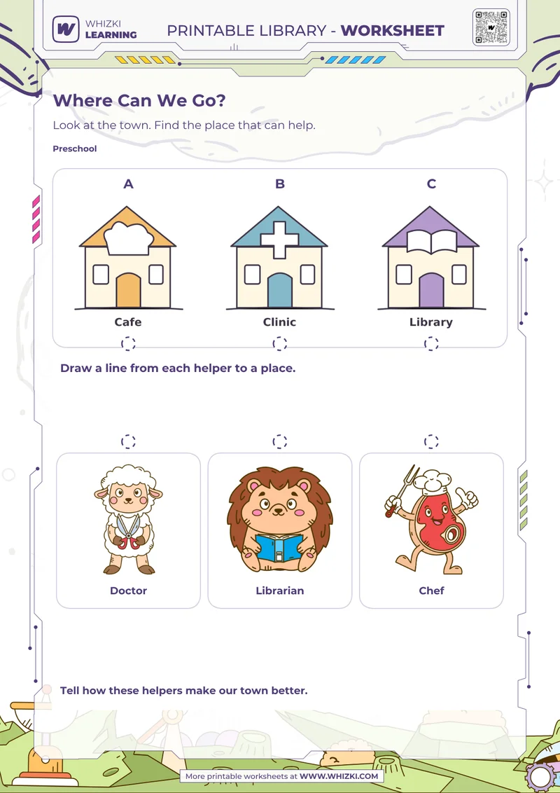 Community Helpers Preschool Worksheet