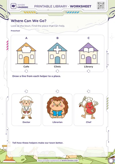 Community Helpers Preschool Worksheet