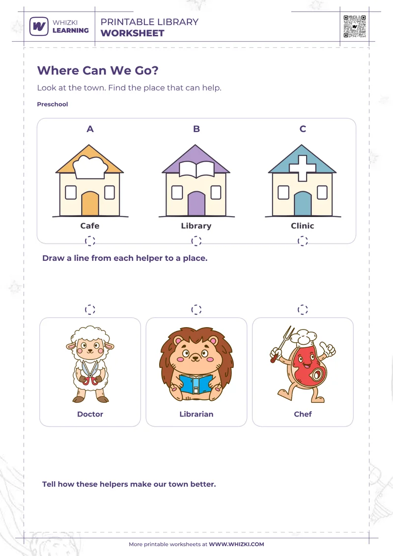 Community Helpers Preschool Worksheet