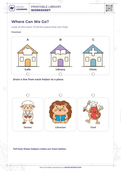Community Helpers Preschool Worksheet
