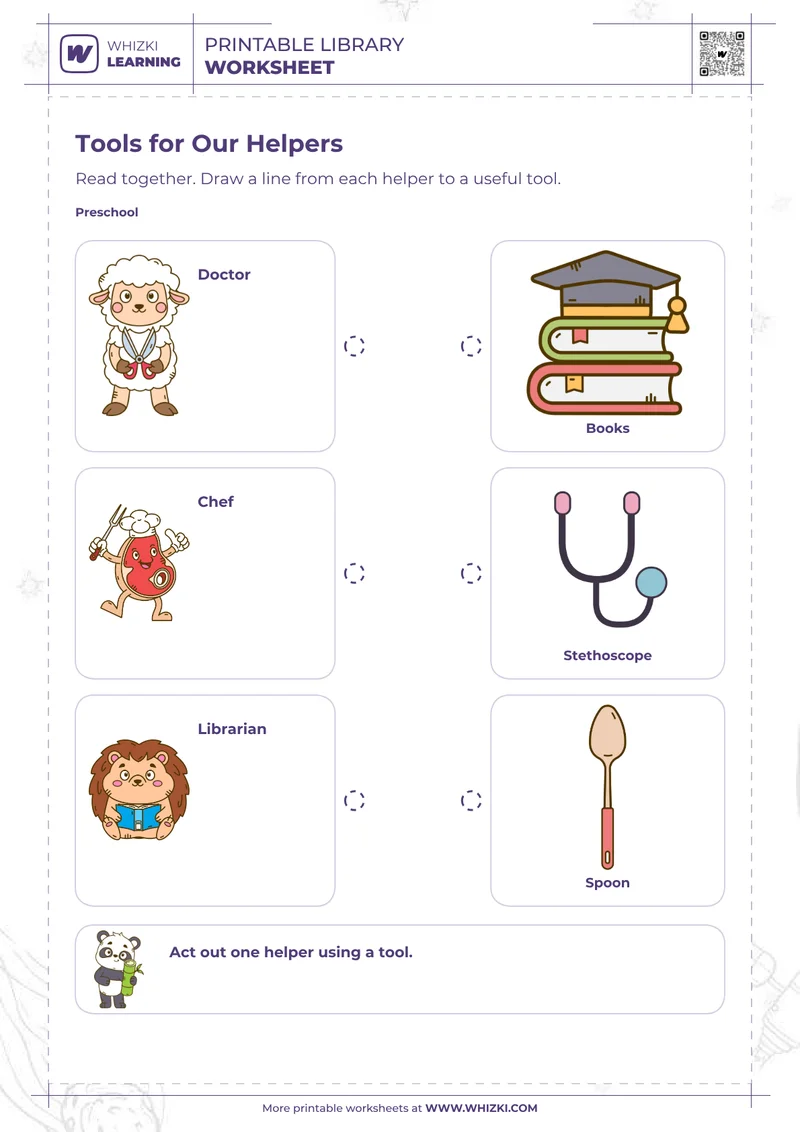 Community Helpers Preschool Worksheet