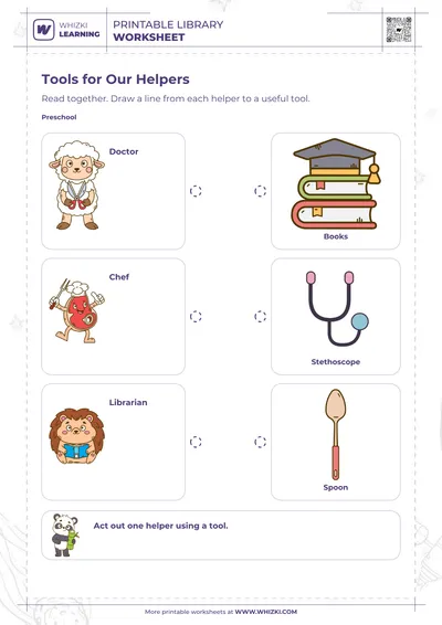 Community Helpers Preschool Worksheet