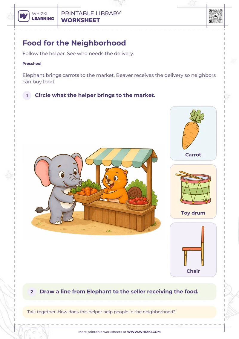 Community Helpers Preschool Worksheet