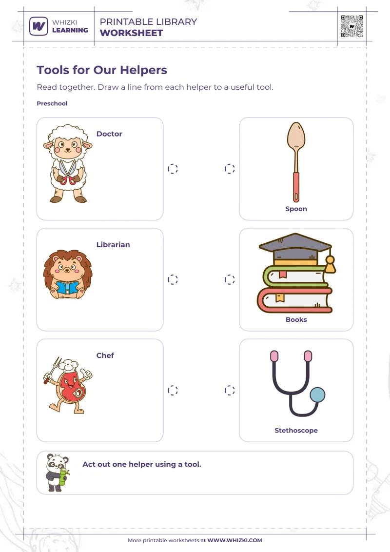 Community Helpers Preschool Worksheet