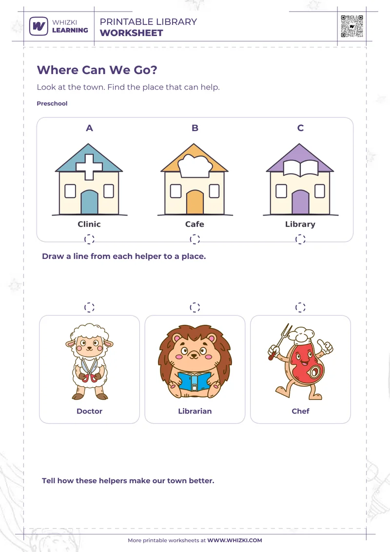 Community Helpers Preschool Worksheet