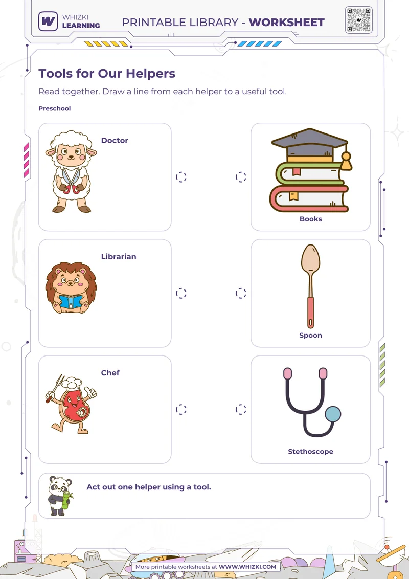 Community Helpers Preschool Worksheet
