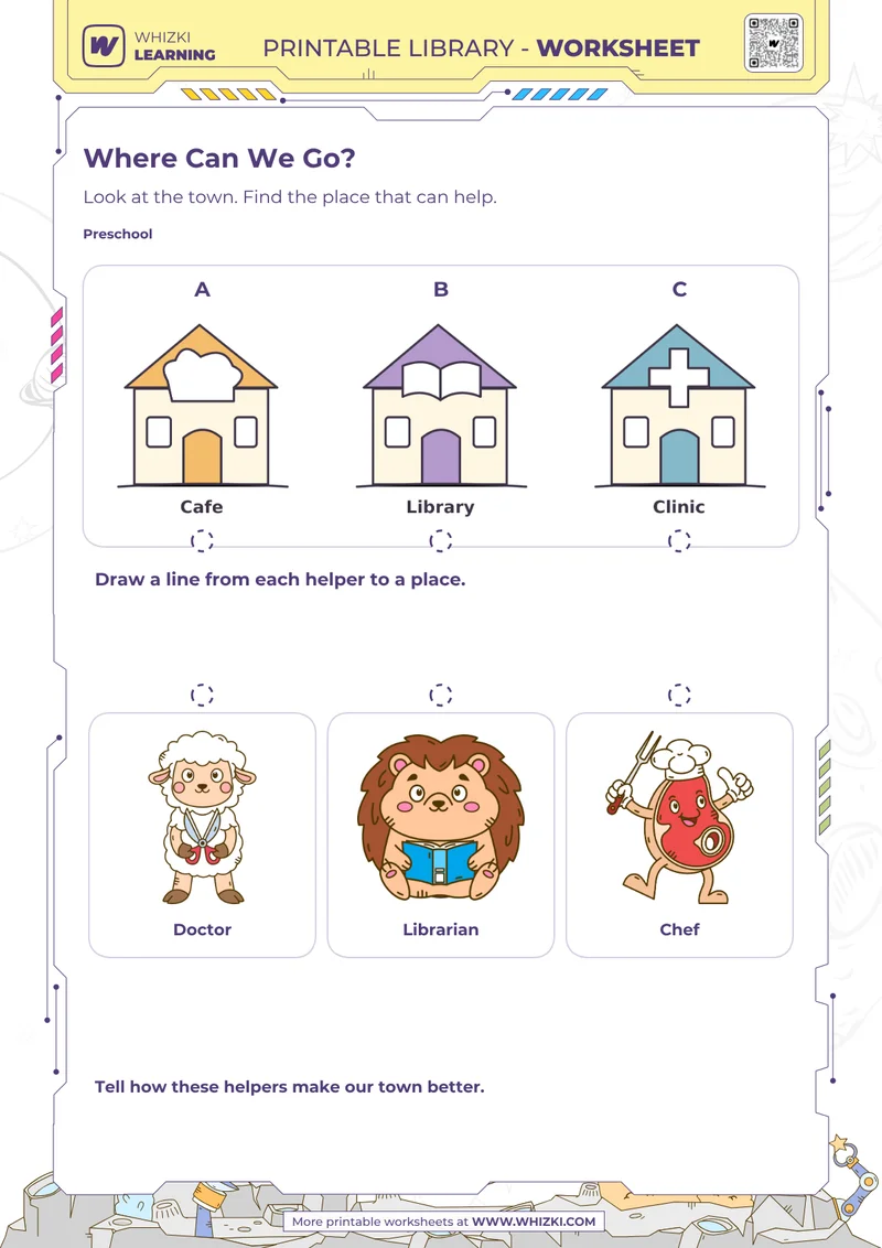 Community Helpers Preschool Worksheet