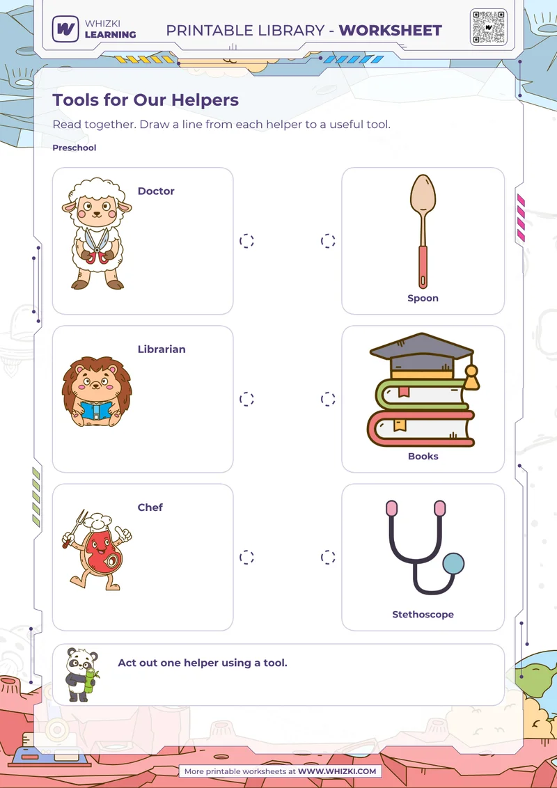 Community Helpers Preschool Worksheet