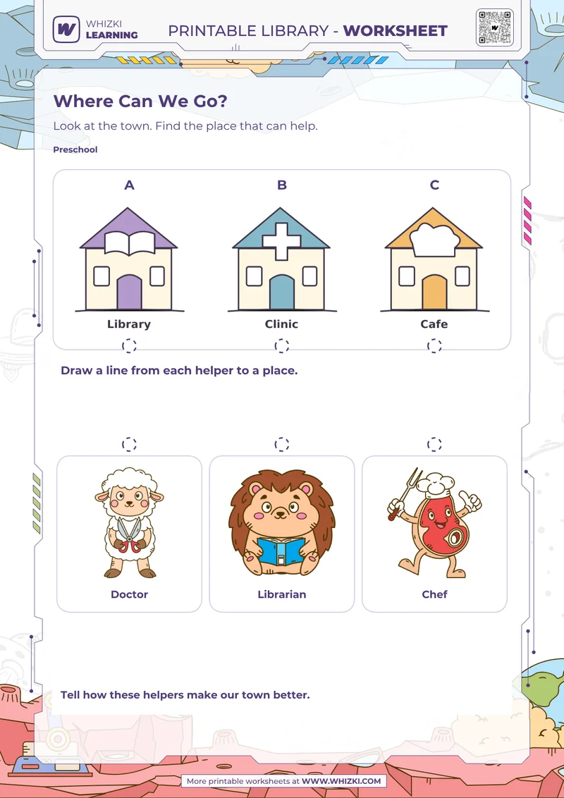 Community Helpers Preschool Worksheet