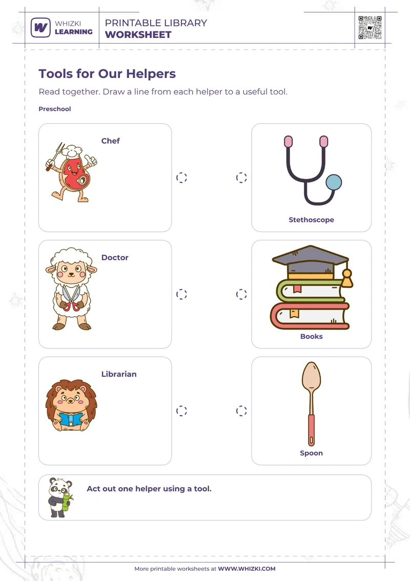 Community Helpers Preschool Worksheet