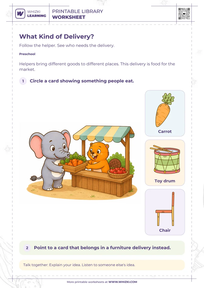 Community Helpers Preschool Worksheet