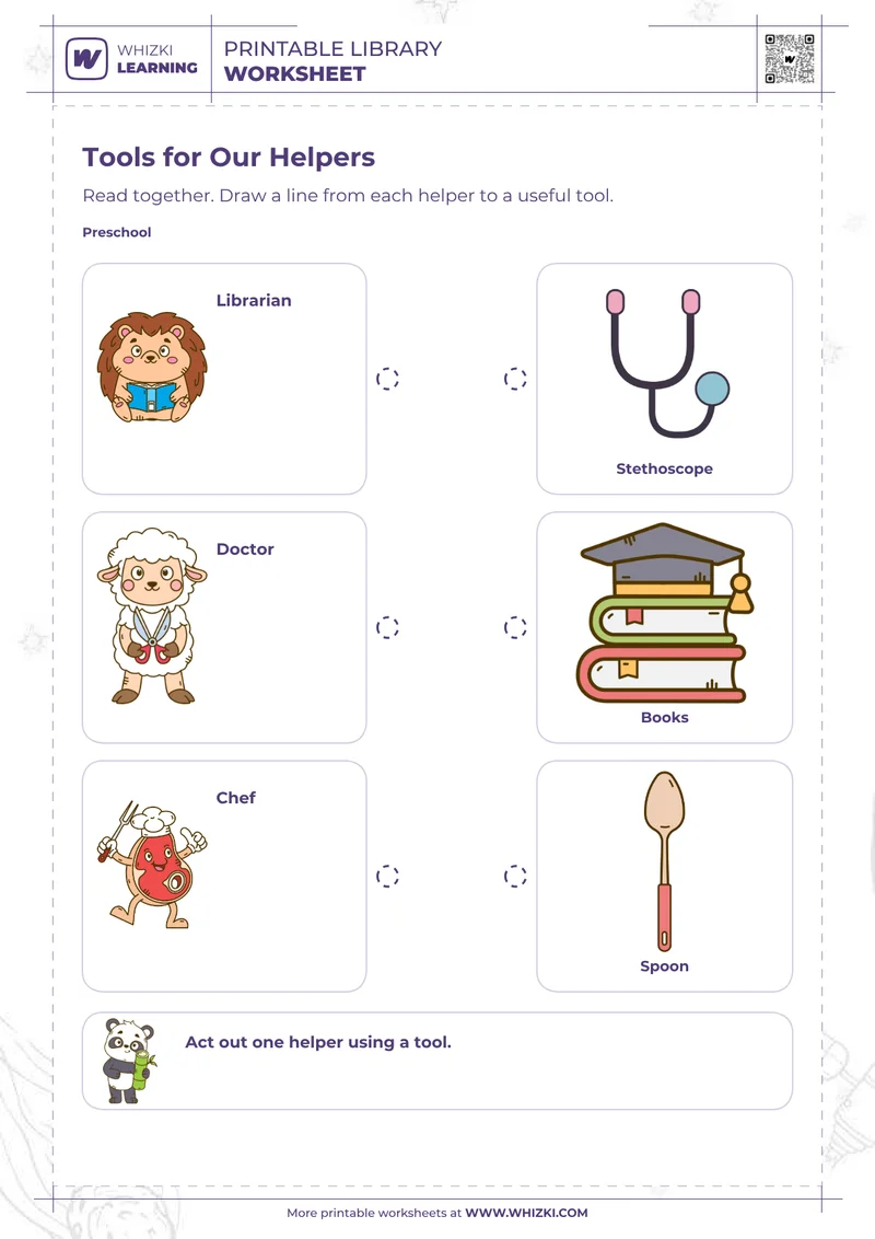 Community Helpers Worksheet