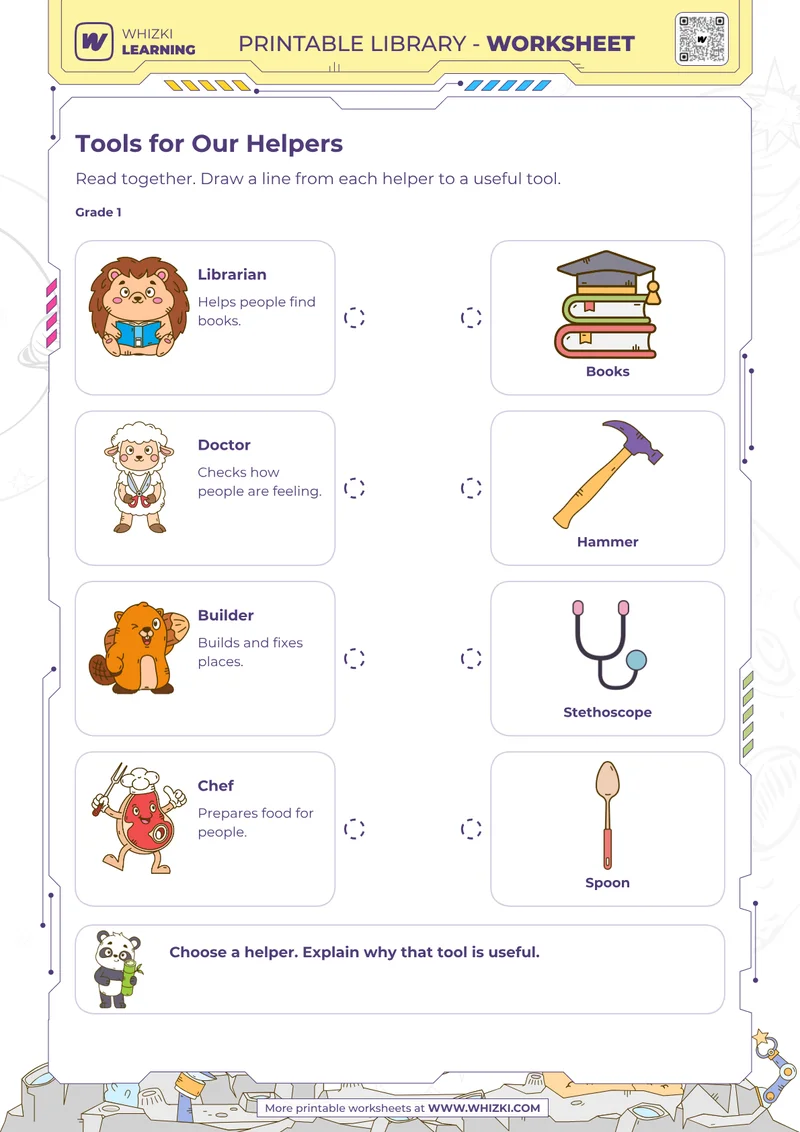 Community Helpers Worksheet