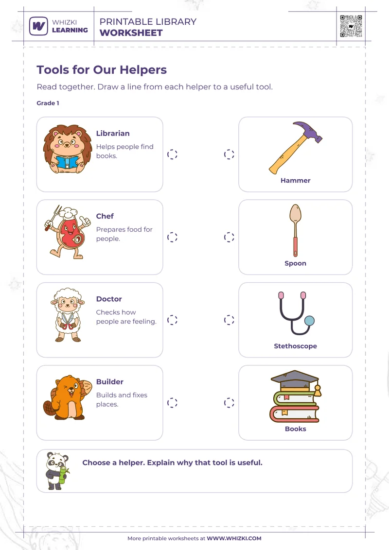 Community Helpers Worksheet