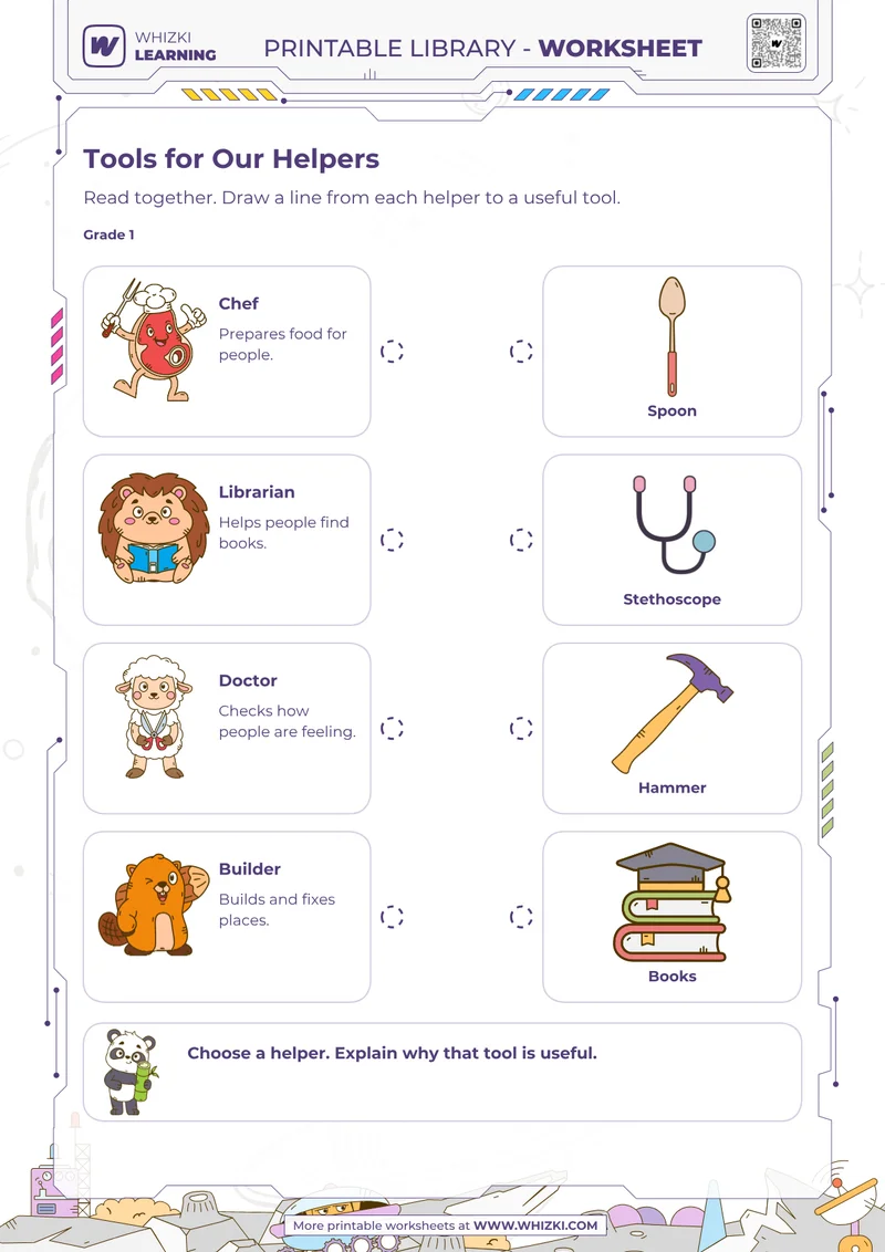 Community Helpers Worksheet