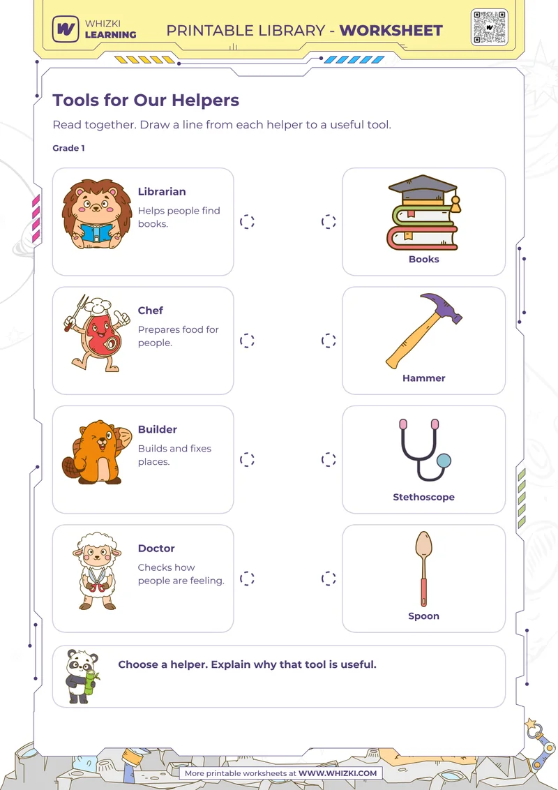 Community Helpers Worksheet