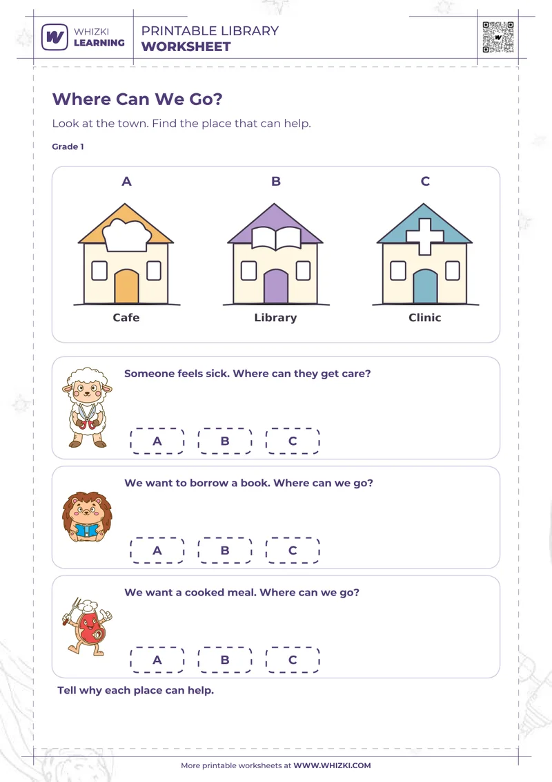 Community Helpers Worksheet