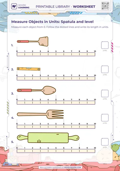 Measure Objects in Units: Spatula and level