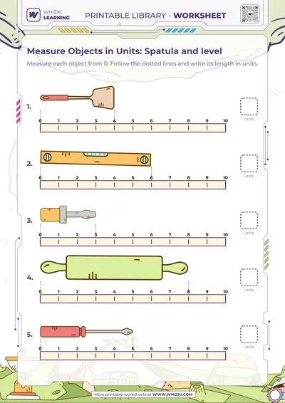 Measure Objects in Units: Spatula and level