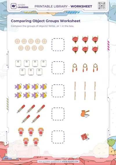 Comparing Object Groups Worksheet