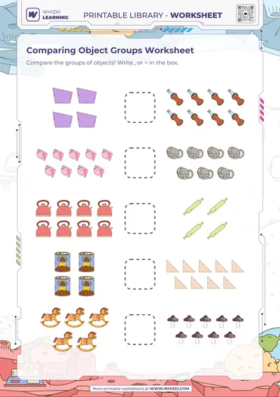 Comparing Object Groups Worksheet