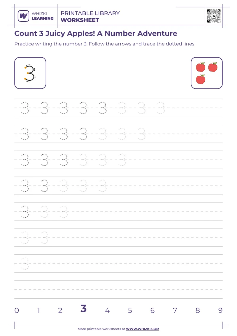Count 3 Juicy Apples! A Number Adventure