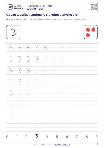 Count 3 Juicy Apples! A Number Adventure
