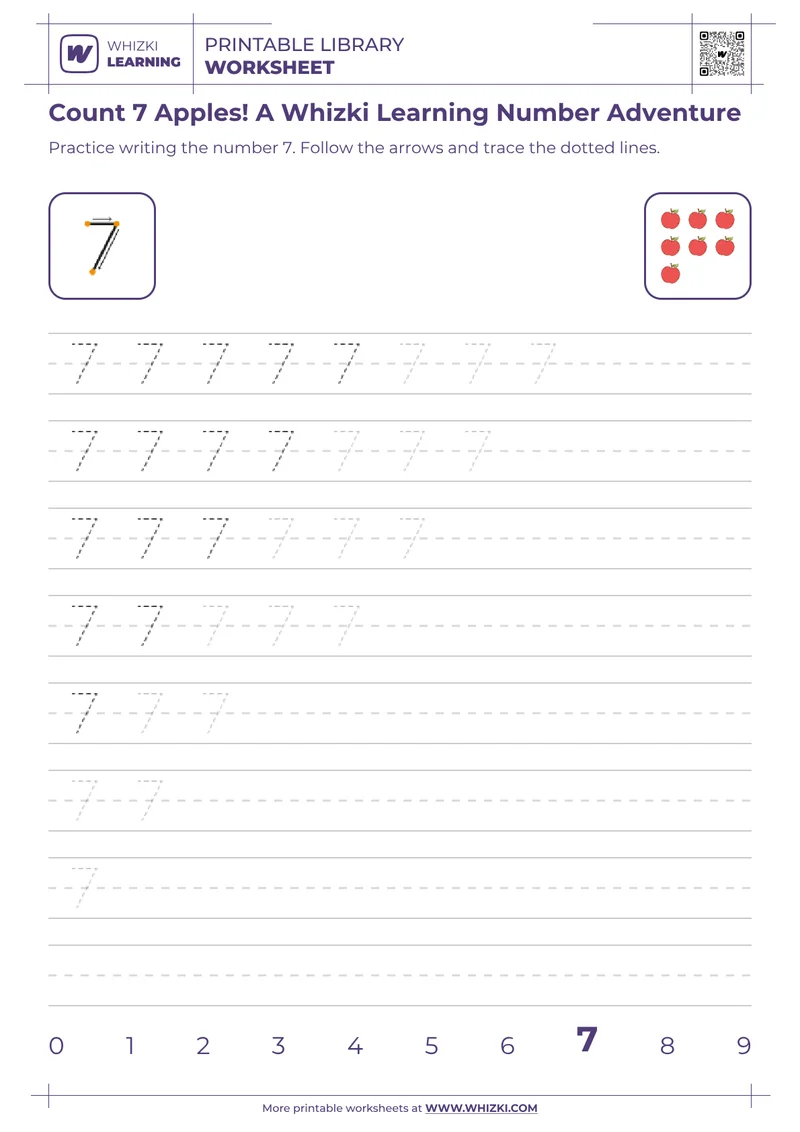 Count 7 Apples! A Whizki Learning Number Adventure