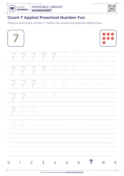 Count 7 Apples! Preschool Number Fun