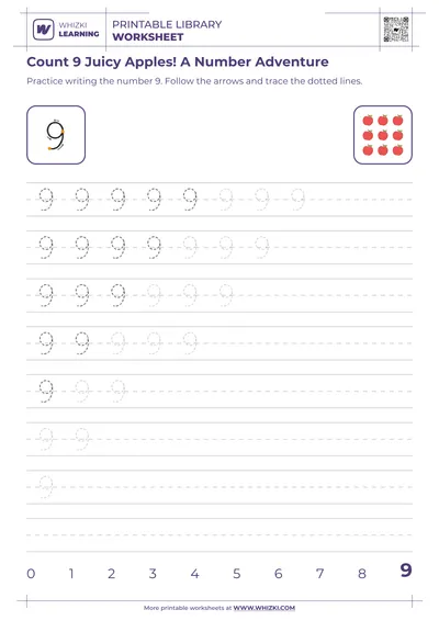 Count 9 Juicy Apples! A Number Adventure