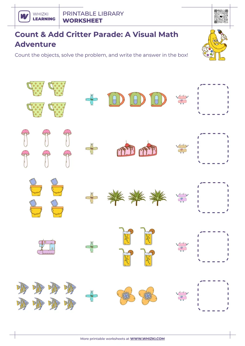 Count & Add Critter Parade: A Visual Math Adventure