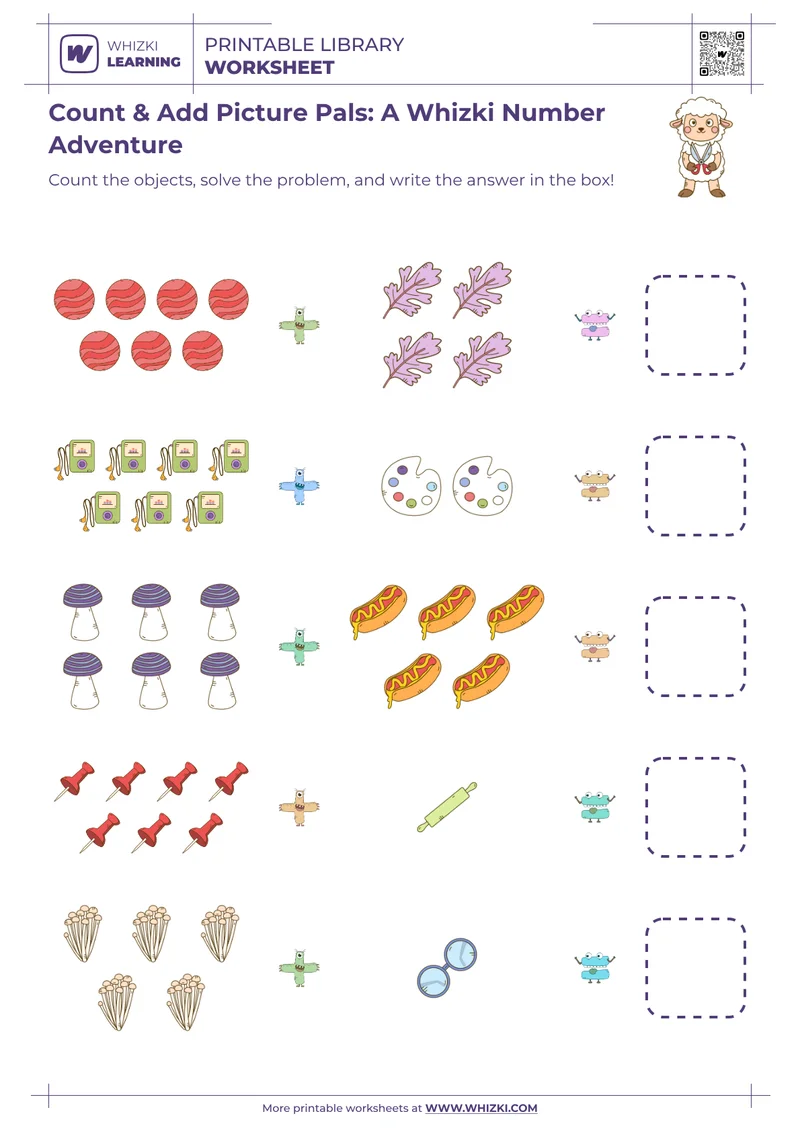 Count & Add Picture Pals: A Whizki Number Adventure