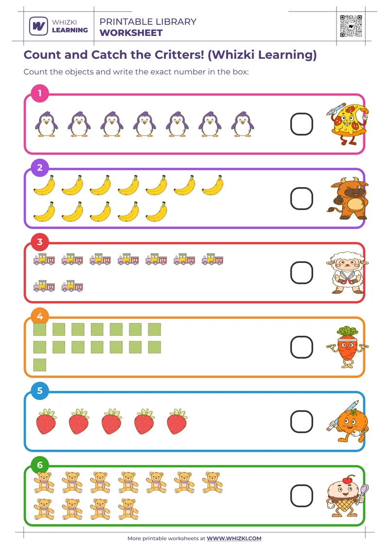 Count and Catch the Critters! (Whizki Learning)