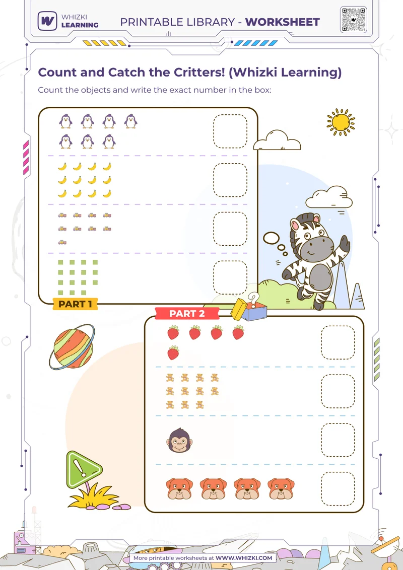 Count and Catch the Critters! (Whizki Learning)