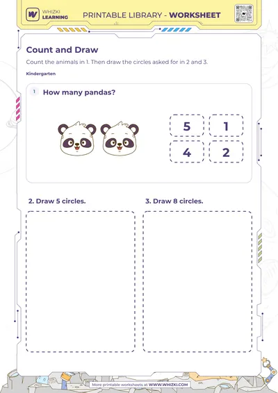 Count and Draw Circles Worksheet