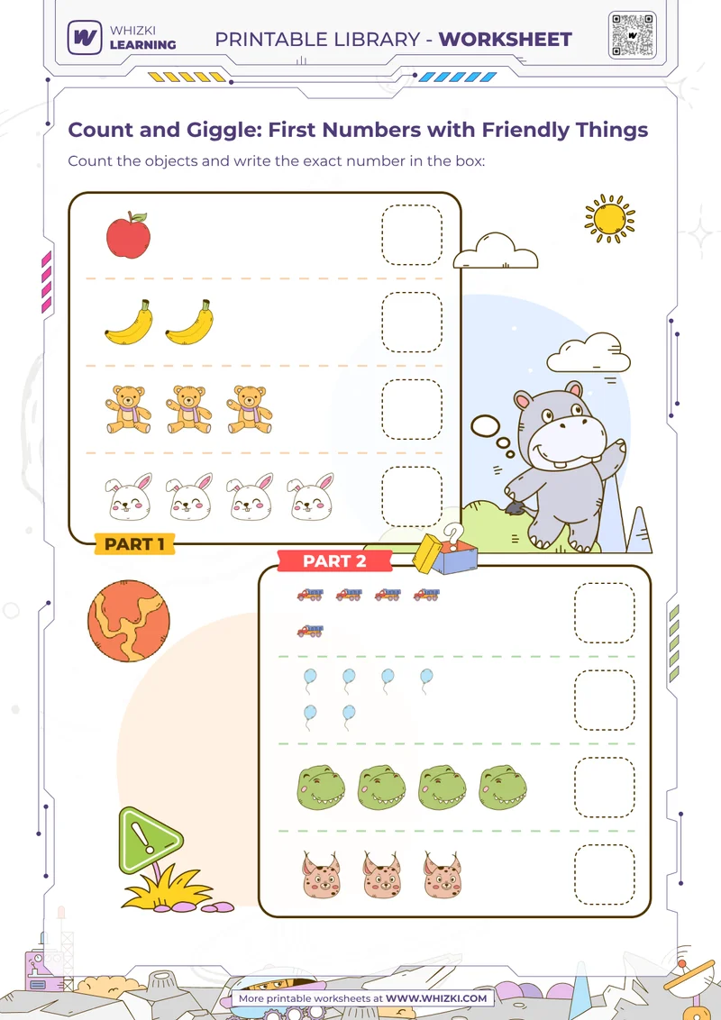 Count and Giggle: First Numbers with Friendly Things