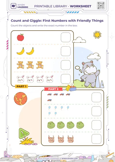 Count and Giggle: First Numbers with Friendly Things