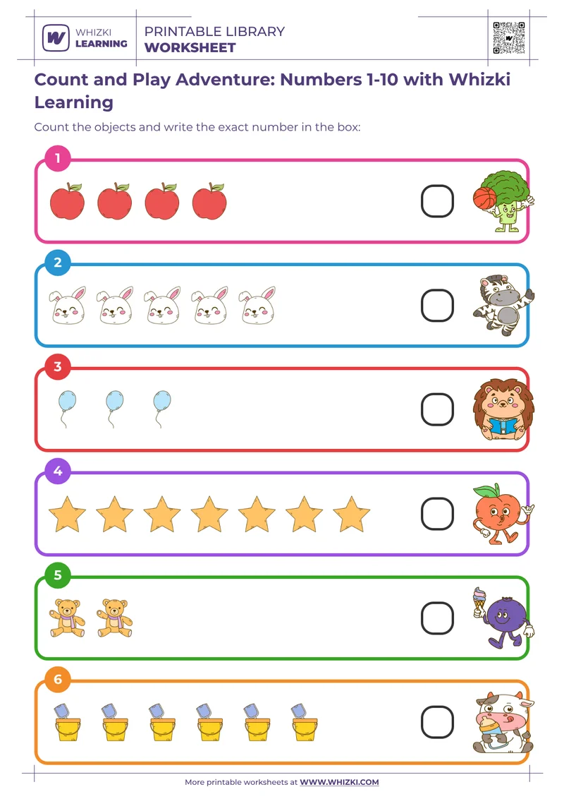 Count and Play Adventure: Numbers 1-10 with Whizki Learning
