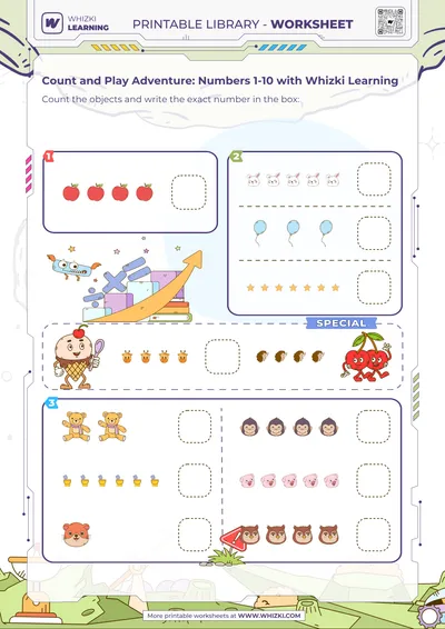 Count and Play Adventure: Numbers 1-10 with Whizki Learning