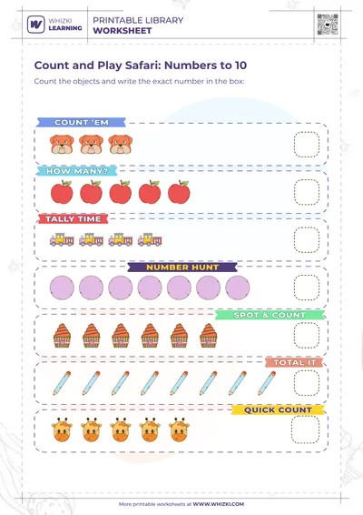 Count and Play Safari: Numbers to 10