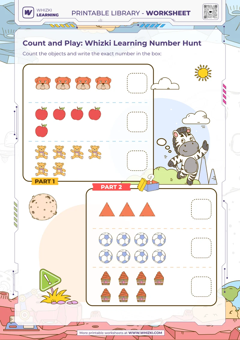 Count and Play: Whizki Learning Number Hunt